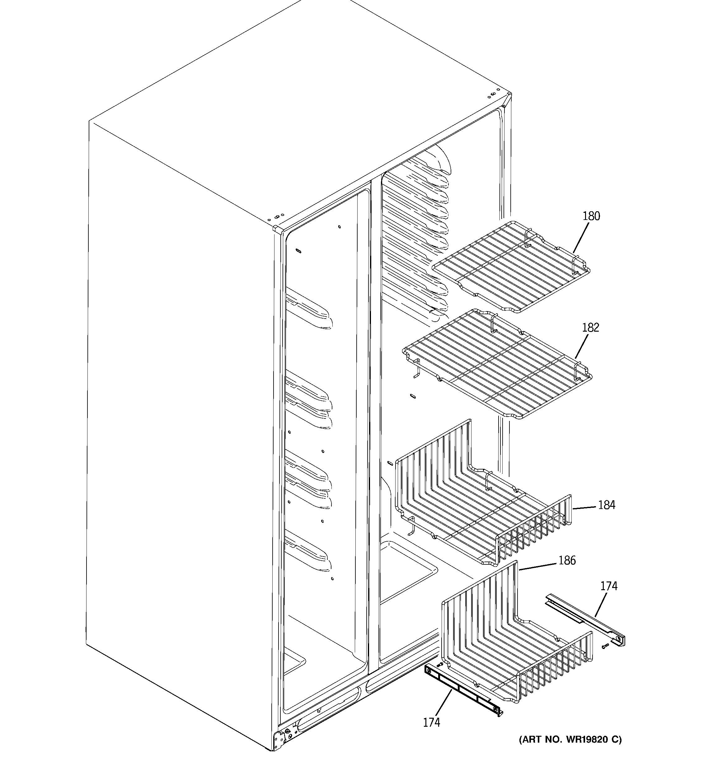 Freezer shelves