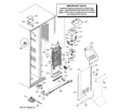 GE PSS23MSSASS freezer section diagram