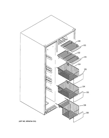Freezer shelves