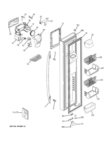 Freezer door