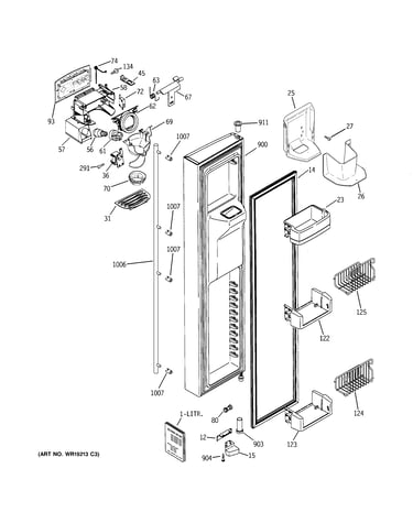 Freezer door