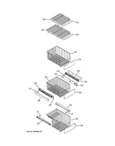 Freezer shelves