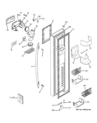 Freezer door