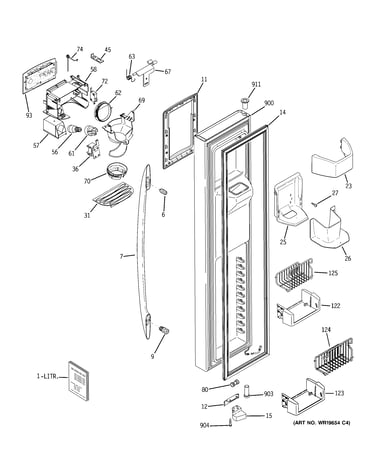 Freezer door