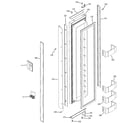 GE ZIS480NRD freezer door diagram