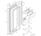 GE ZIS480NRD fresh food door diagram