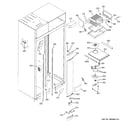 GE ZIS480NRD freezer section diagram