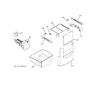 GE ZIS480NRD ice maker & dispenser diagram