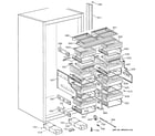 GE ZIF36NMCLH shelves & drawers diagram