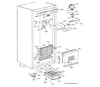 GE ZIF36NMELH cabinet parts (1) diagram