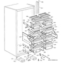 GE ZIF36NMERH shelves & drawers diagram