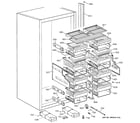 GE ZIFS36NMCLH shelves & drawers diagram