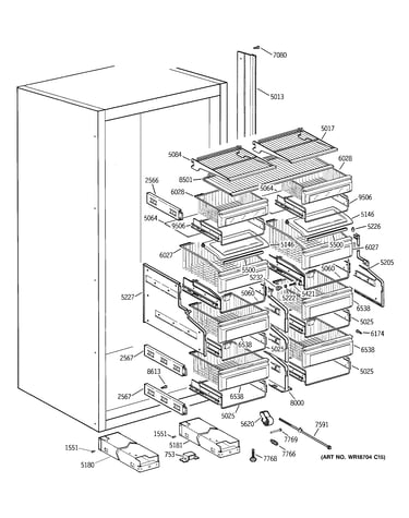 Shelves & drawers