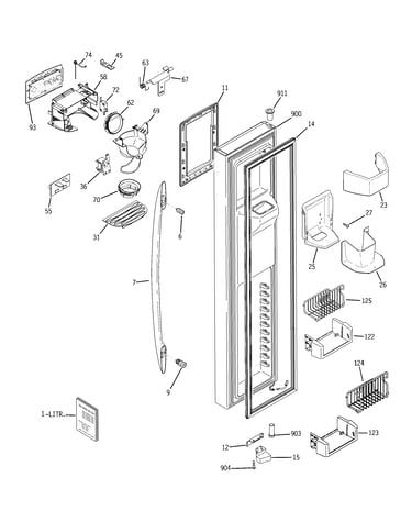 Freezer door