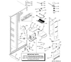 GE PSF26PGSAWS fresh food section diagram
