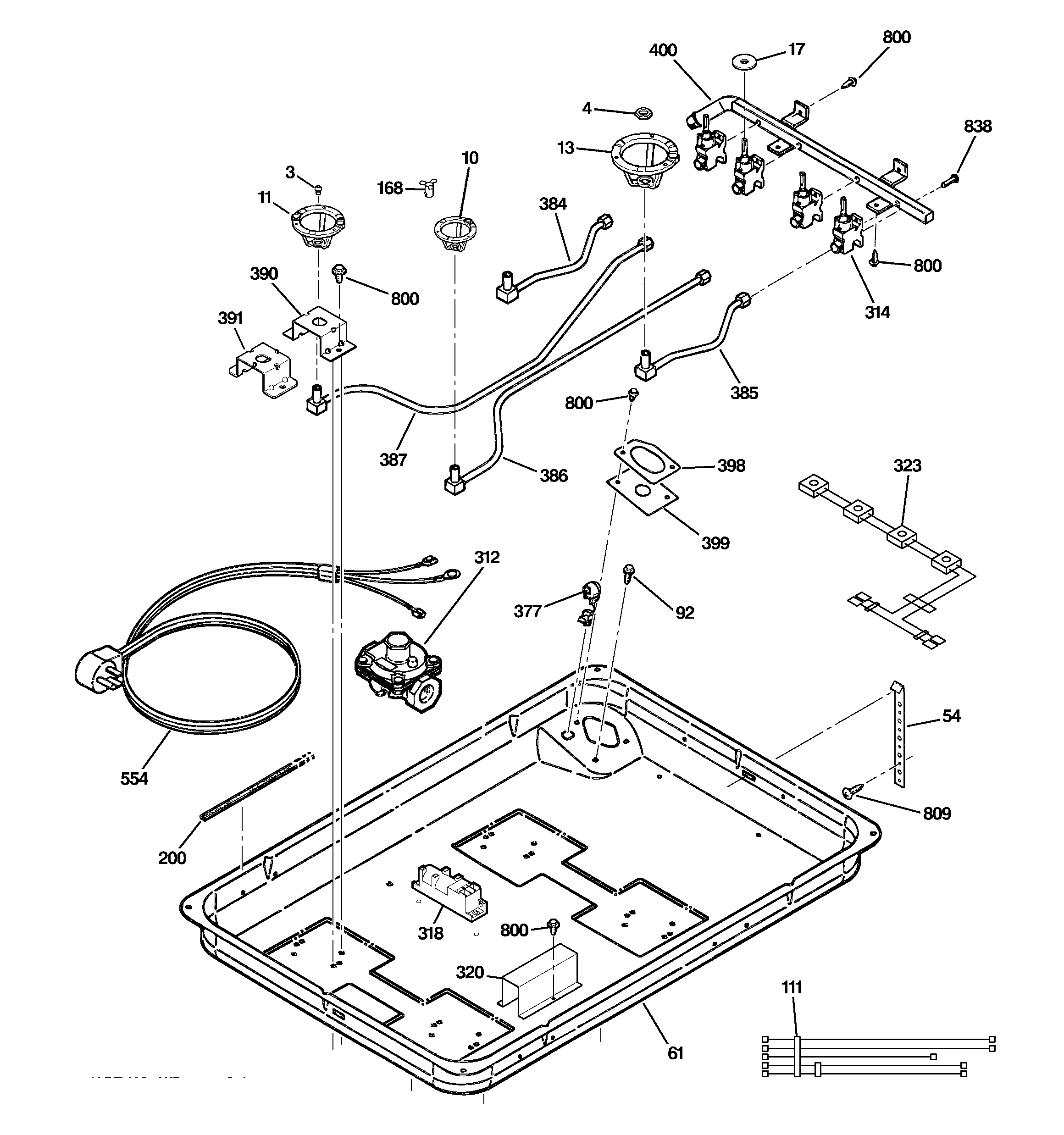 Gas & burner parts