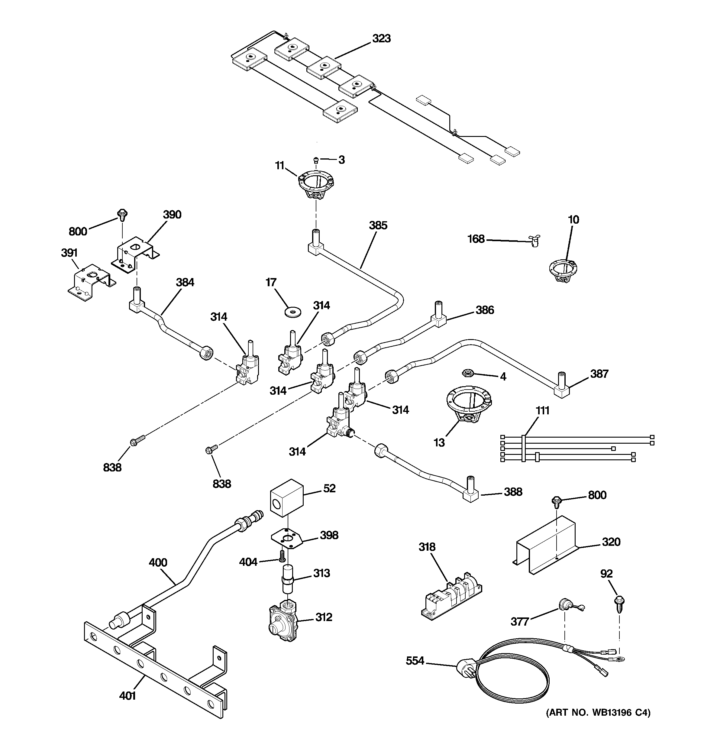 Gas & burner parts