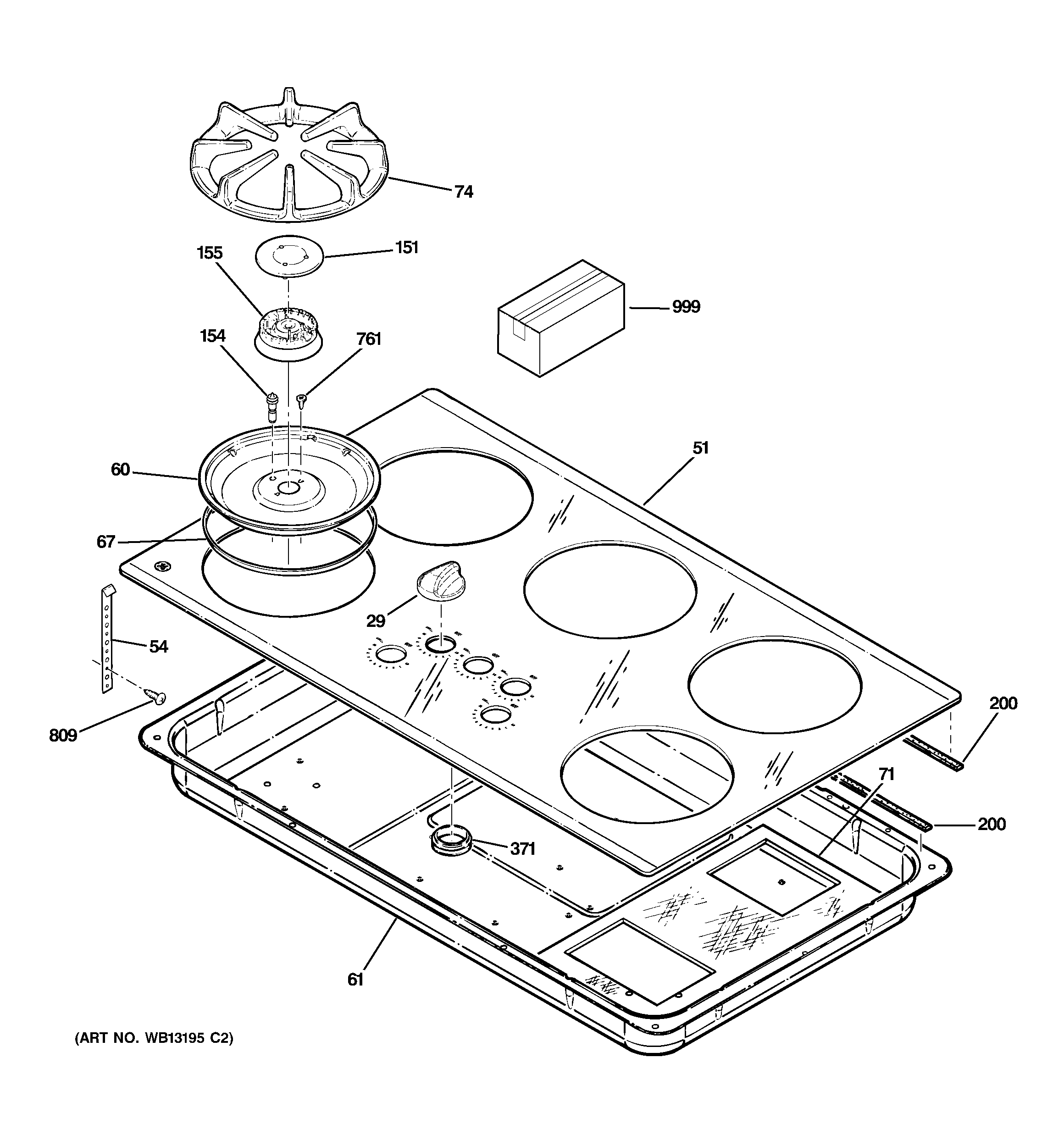 CONTROL PANEL & COOKTOP