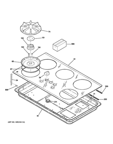 Control panel & cooktop