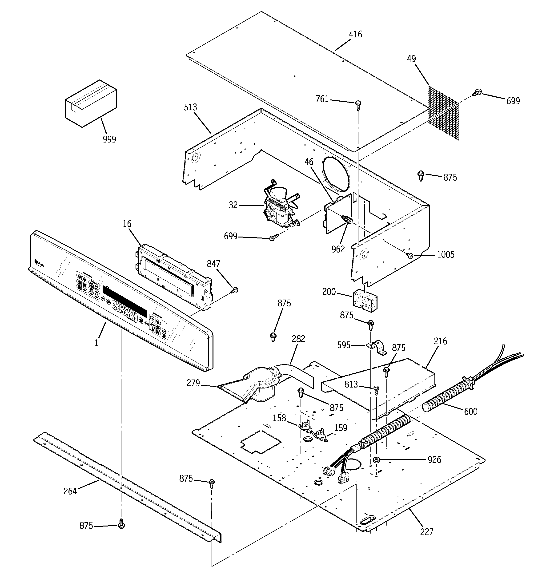 CONTROL PANEL & COOKTOP