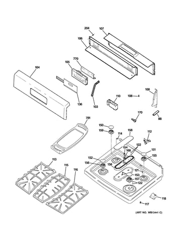 Control panel & cooktop