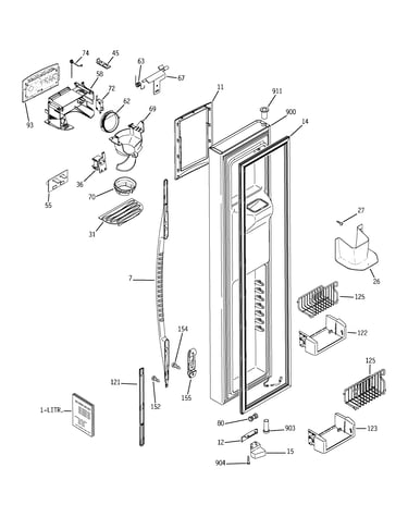 Freezer door