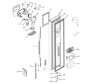 GE PSC25MGSAWW freezer door diagram