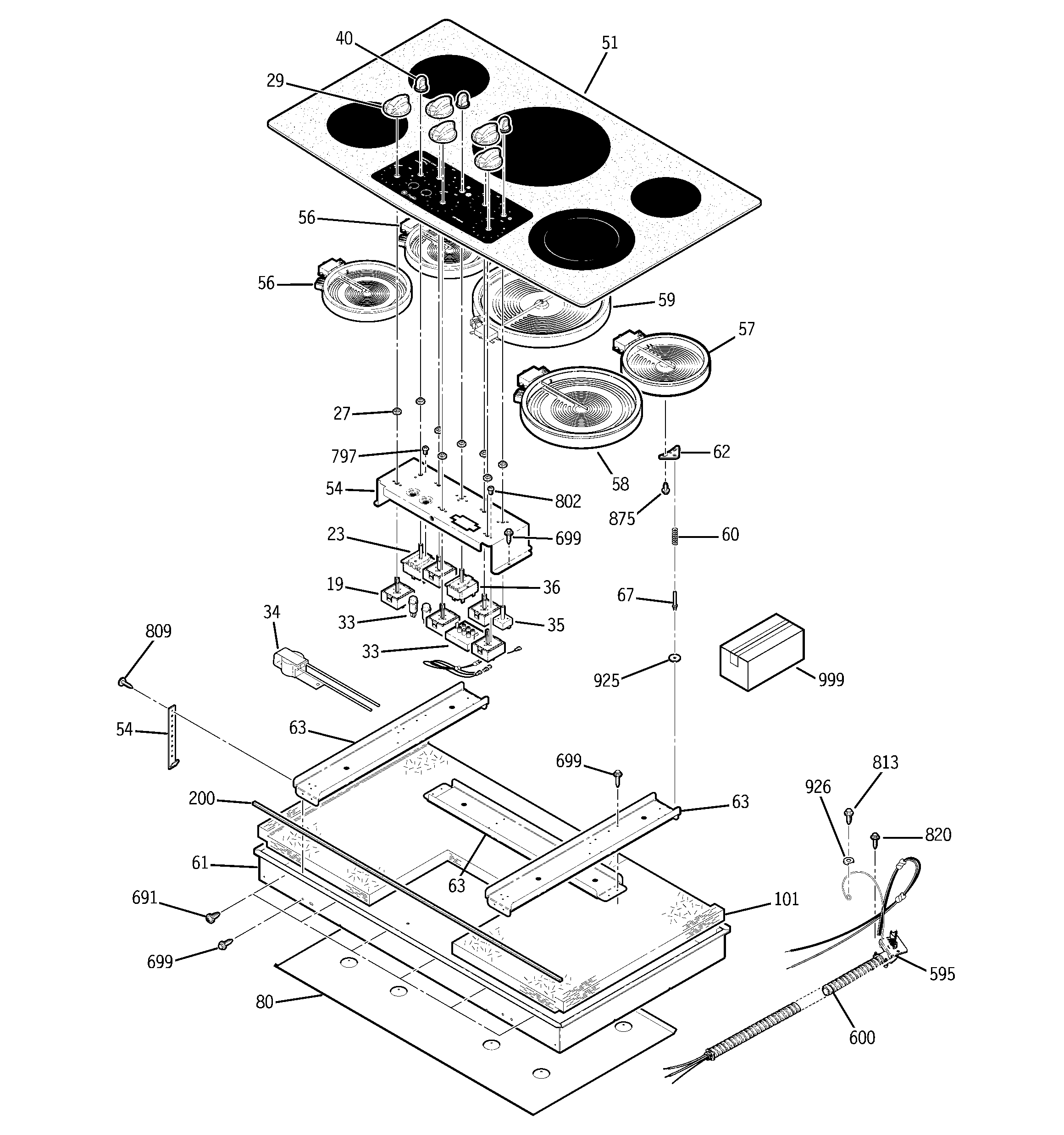 COOKTOP PARTS