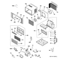 GE AGW10ABG1 room air conditioner diagram