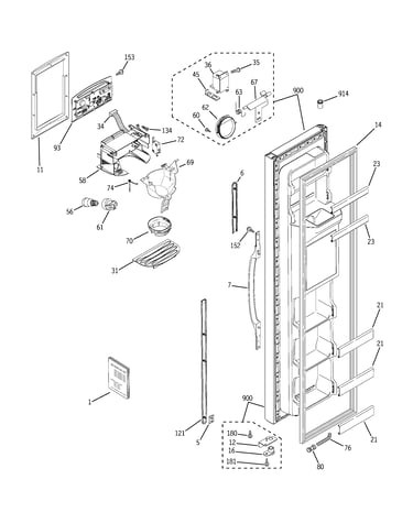 Freezer door
