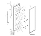 GE GSG25MISAFBB fresh food door diagram