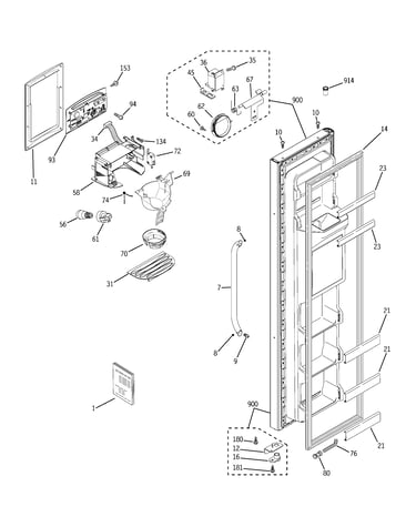 Freezer door