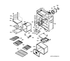 GE ZDP48L4GWSS oven assembly diagram