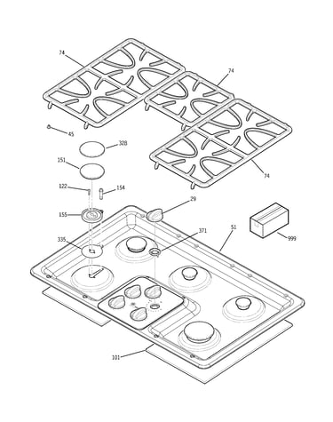 Control panel & cooktop