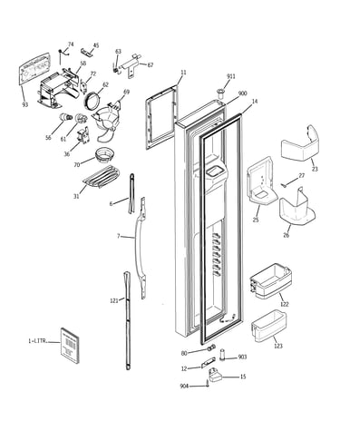 Freezer door
