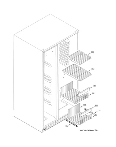 Freezer shelves