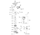 GE WSKS3040E0WW brake, clutch, gearcase, motor & pu diagram