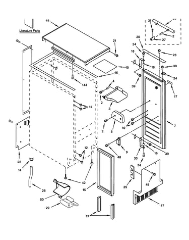 Cabinet, liner & door parts