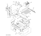 GE ZFSB26DNDSS ice maker & dispenser diagram