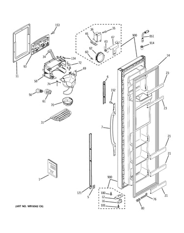 Freezer door