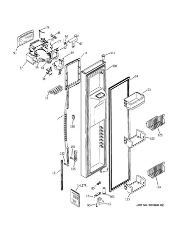 Freezer door