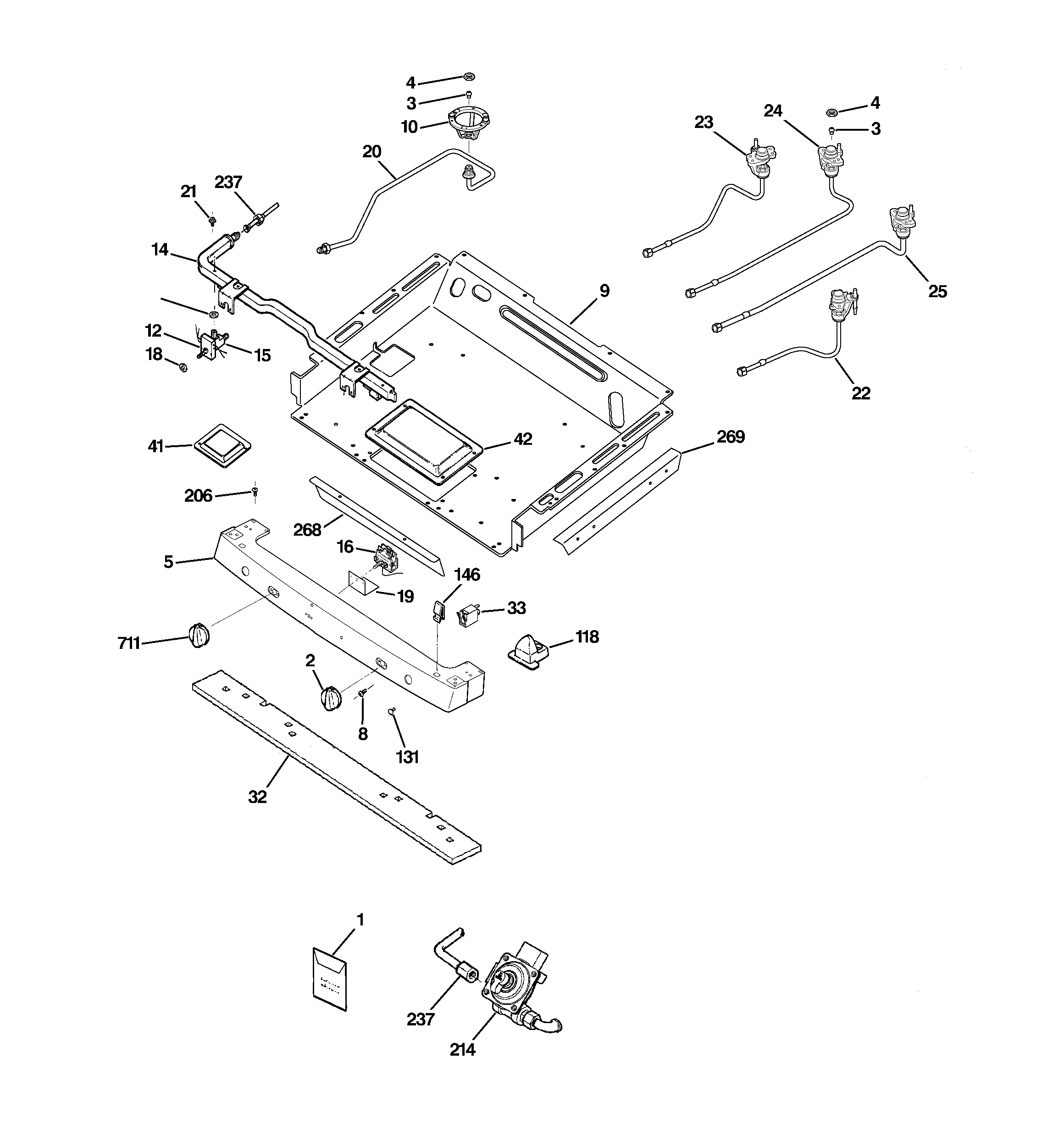 Gas & burner parts