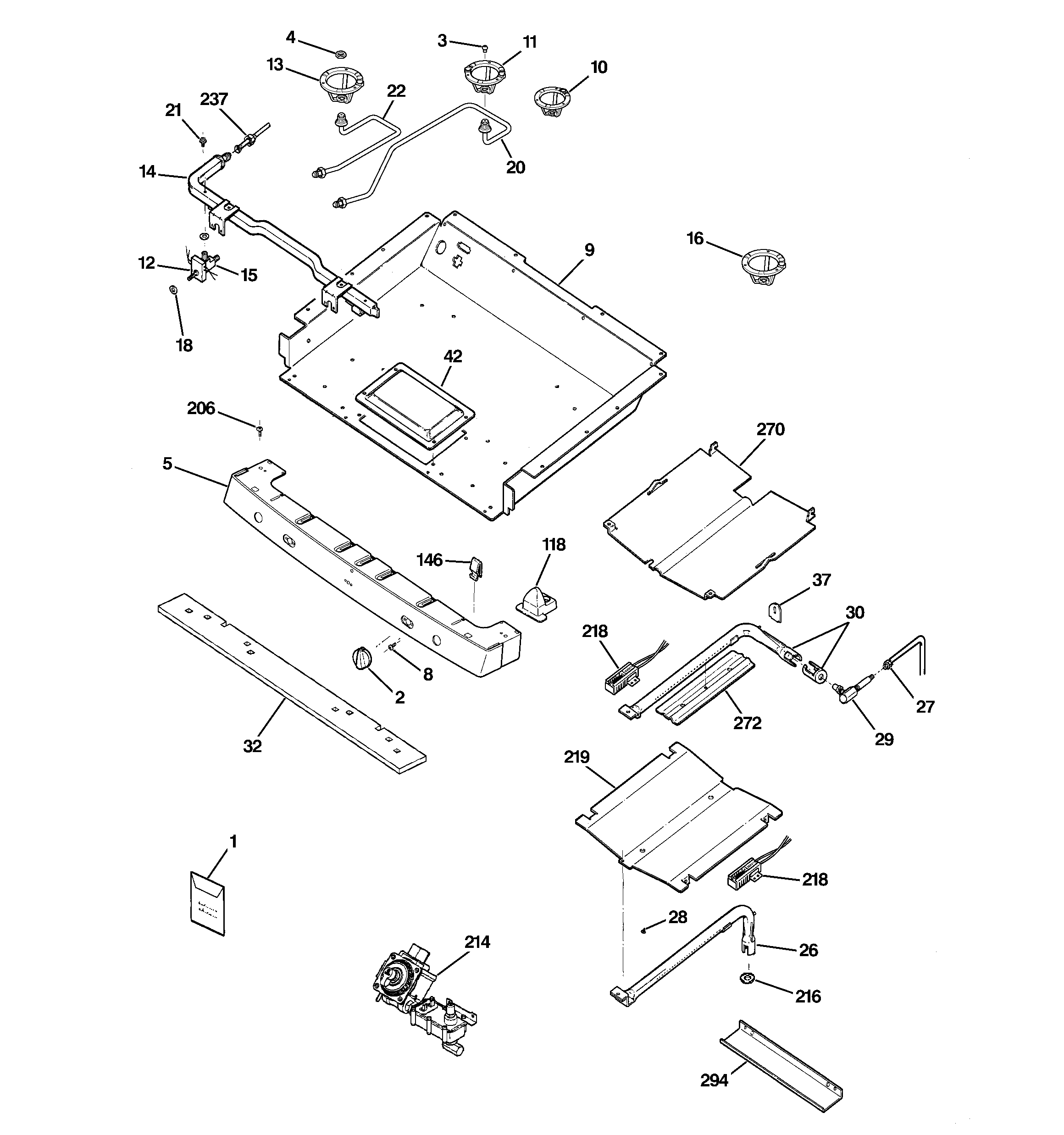 Gas & burner parts