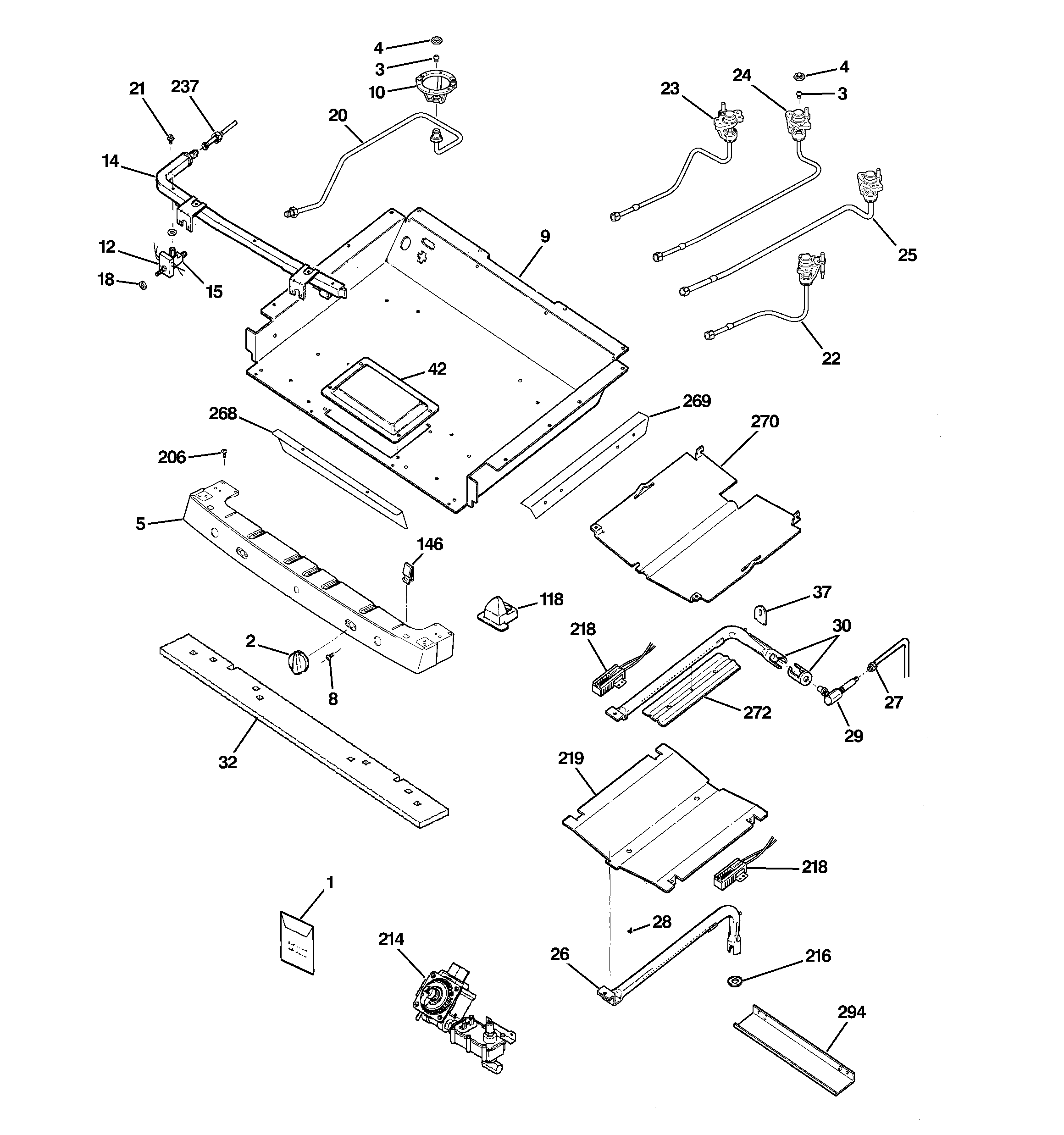 Gas & burner parts