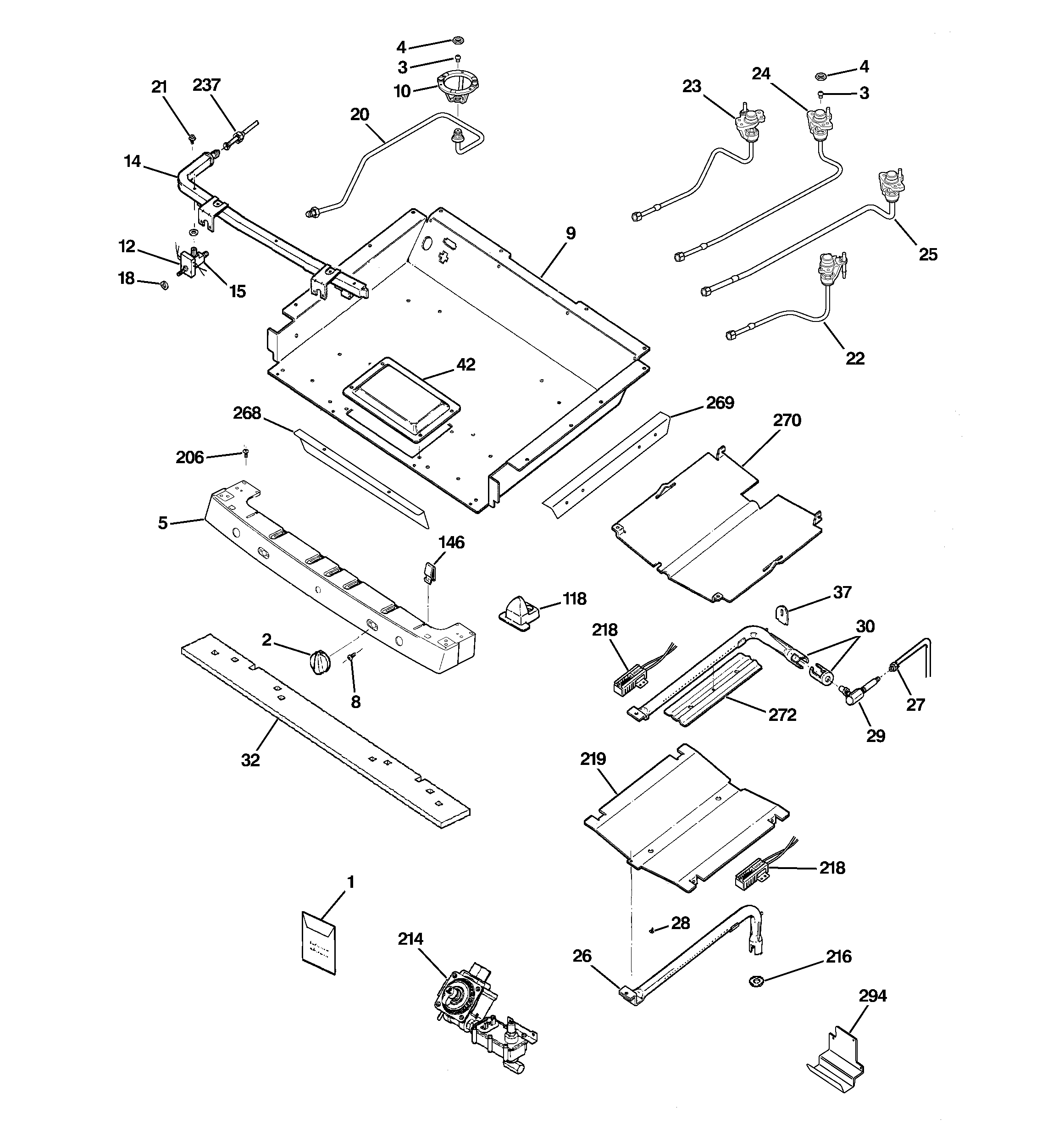Gas & burner parts