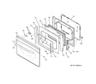 GE JCT915WF5WW door diagram