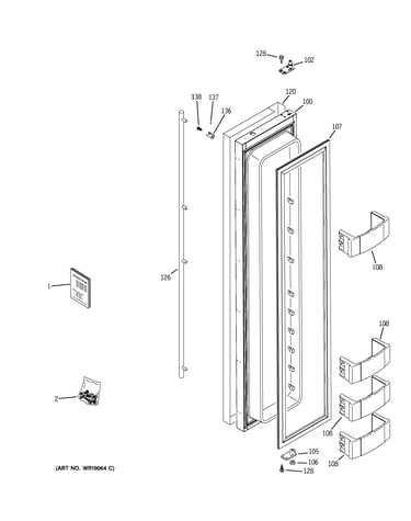 Freezer door