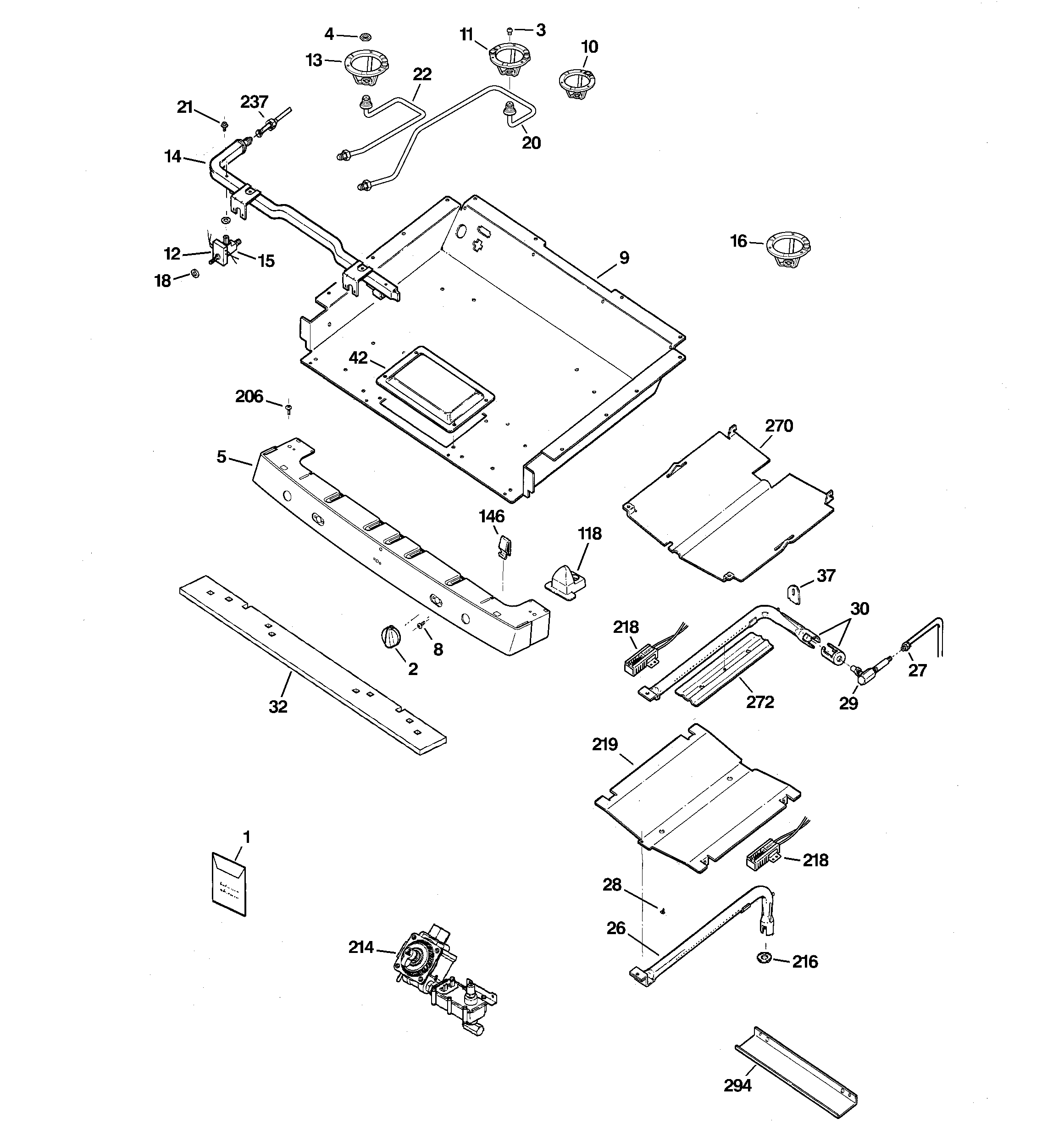 Gas & burner parts