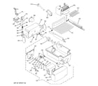 GE GSS23KGSABB ice maker & dispenser diagram