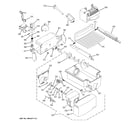 GE GSS23QGSABB ice maker & dispenser diagram